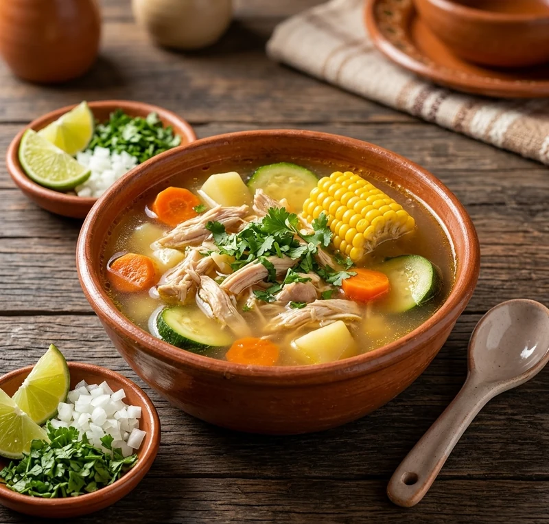 Mexican Chicken Soup at Casa Azul in St. Thomas, Ontario