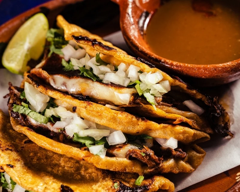 Beef birria taco at Casa Azul, a Mexican restaurant in St. Thomas, Ontario